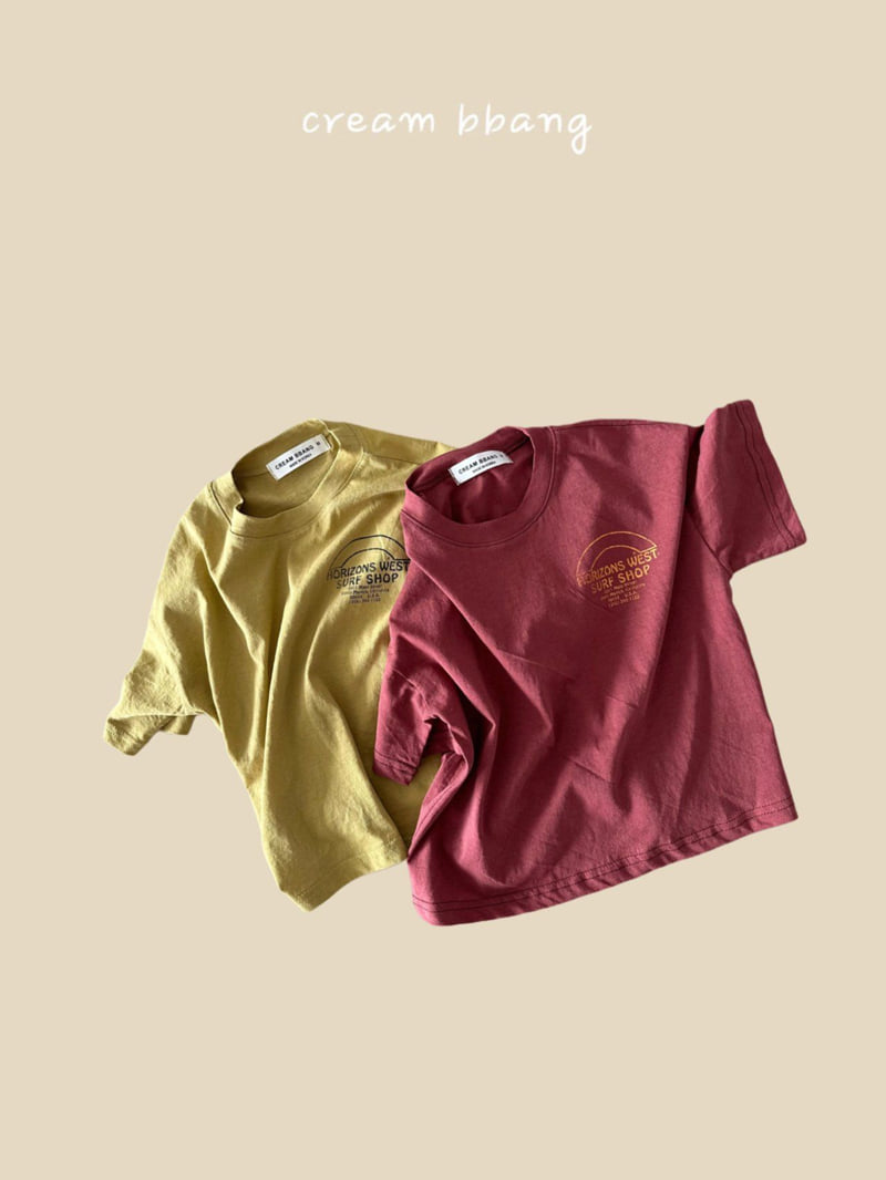 Cream Bbang - Korean Children Fashion - #childrensboutique - Horizon Single Tee