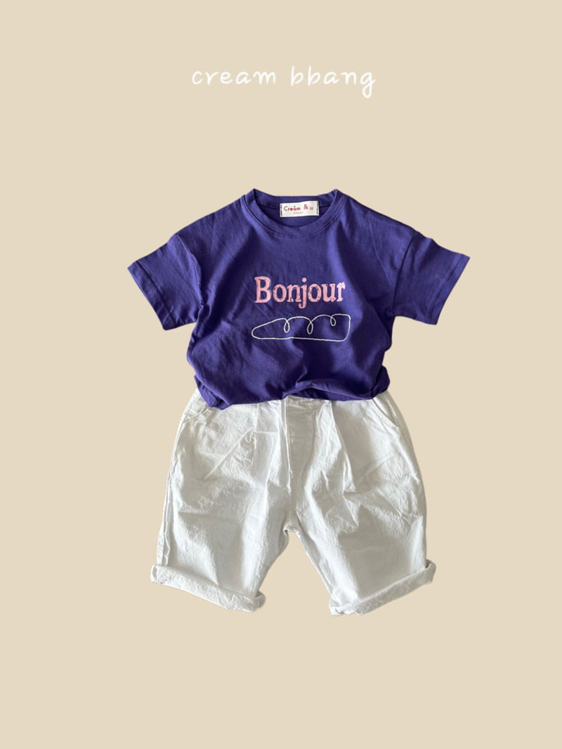 Cream Bbang - Korean Children Fashion - #designkidswear - Bonjour Single Tee - 7
