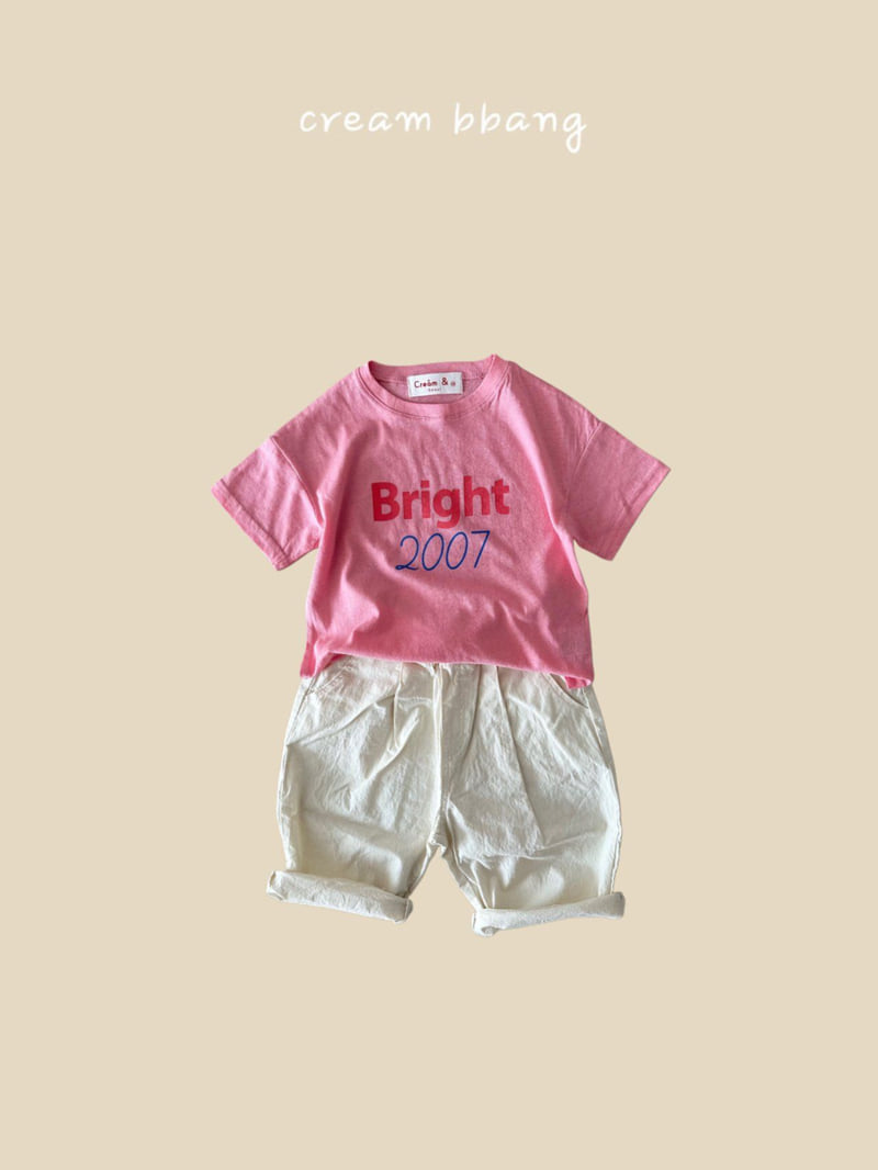 Cream Bbang - Korean Children Fashion - #designkidswear - Bright Single Tee - 6
