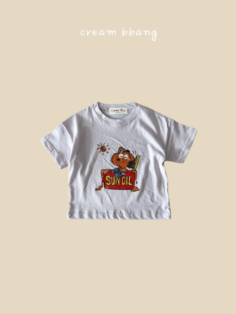 Cream Bbang - Korean Children Fashion - #designkidswear - Sun Oil Single Tee - 3
