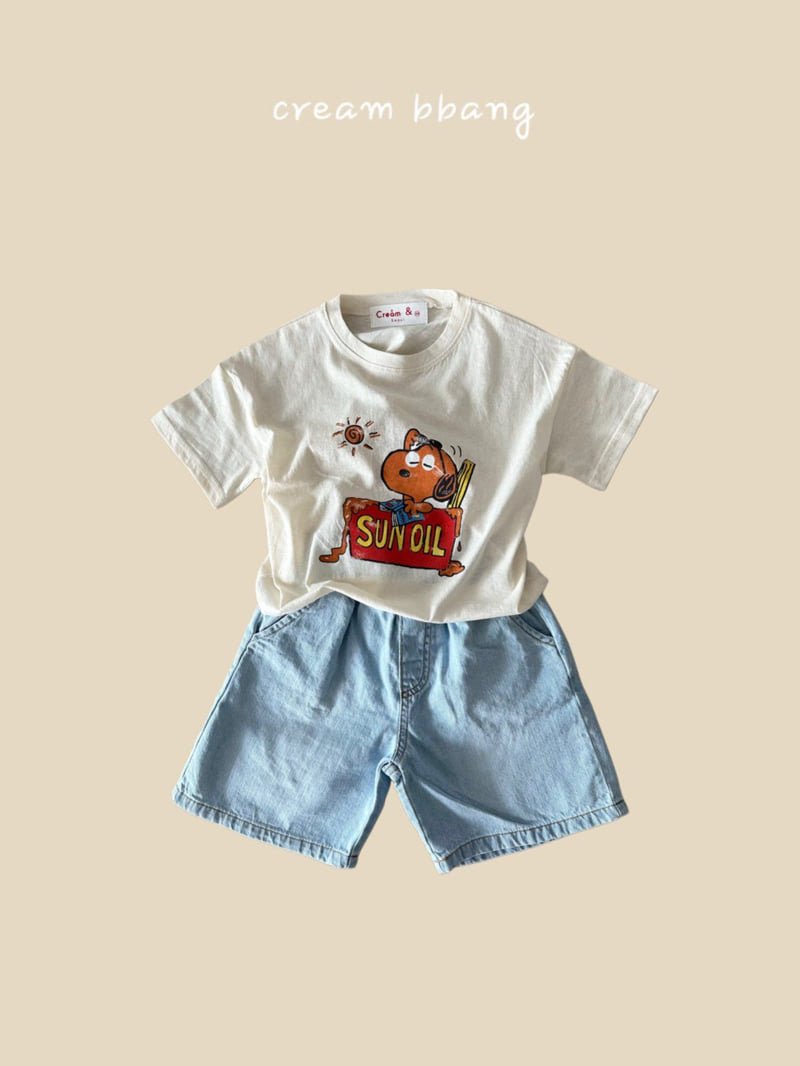 Cream Bbang - Korean Children Fashion - #discoveringself - Ice Denim Shorts - 5