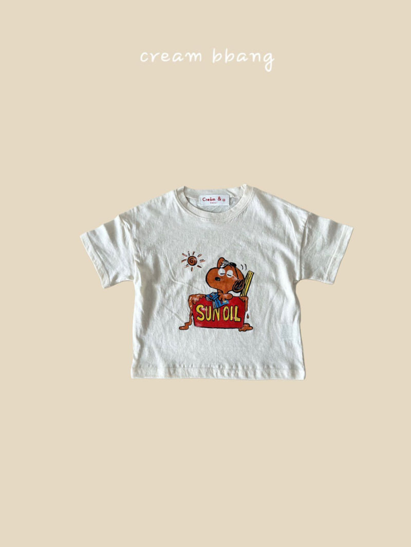 Cream Bbang - Korean Children Fashion - #designkidswear - Sun Oil Single Tee - 4