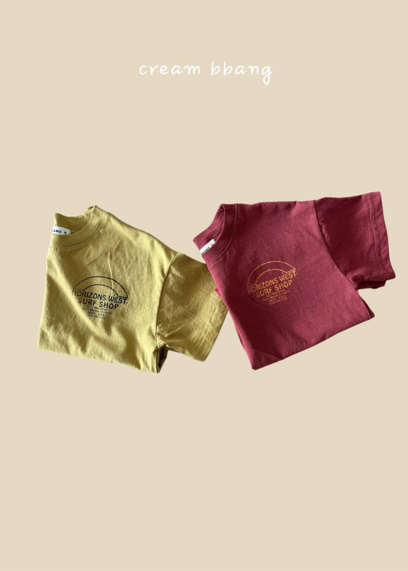 Cream Bbang - Korean Children Fashion - #discoveringself - Horizon Single Tee - 3