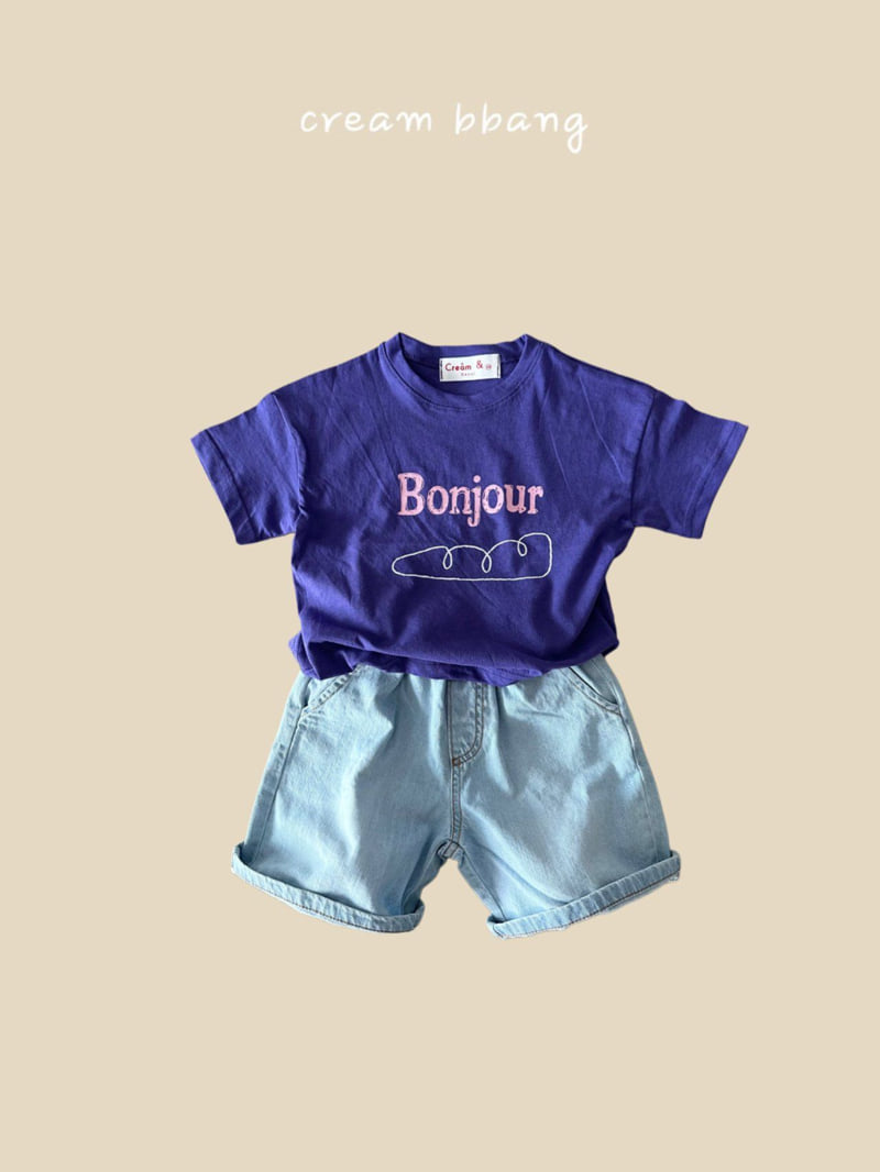 Cream Bbang - Korean Children Fashion - #fashionkids - Ice Denim Shorts - 6