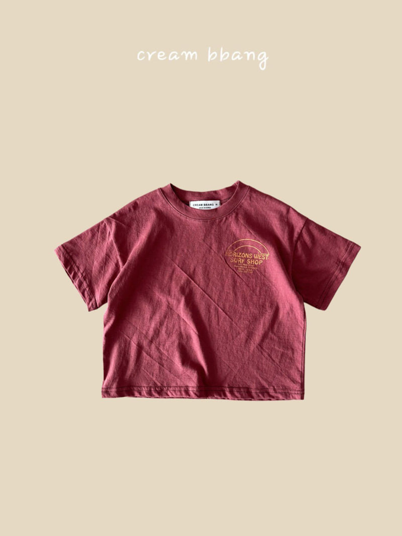 Cream Bbang - Korean Children Fashion - #kidsshorts - Horizon Single Tee - 5