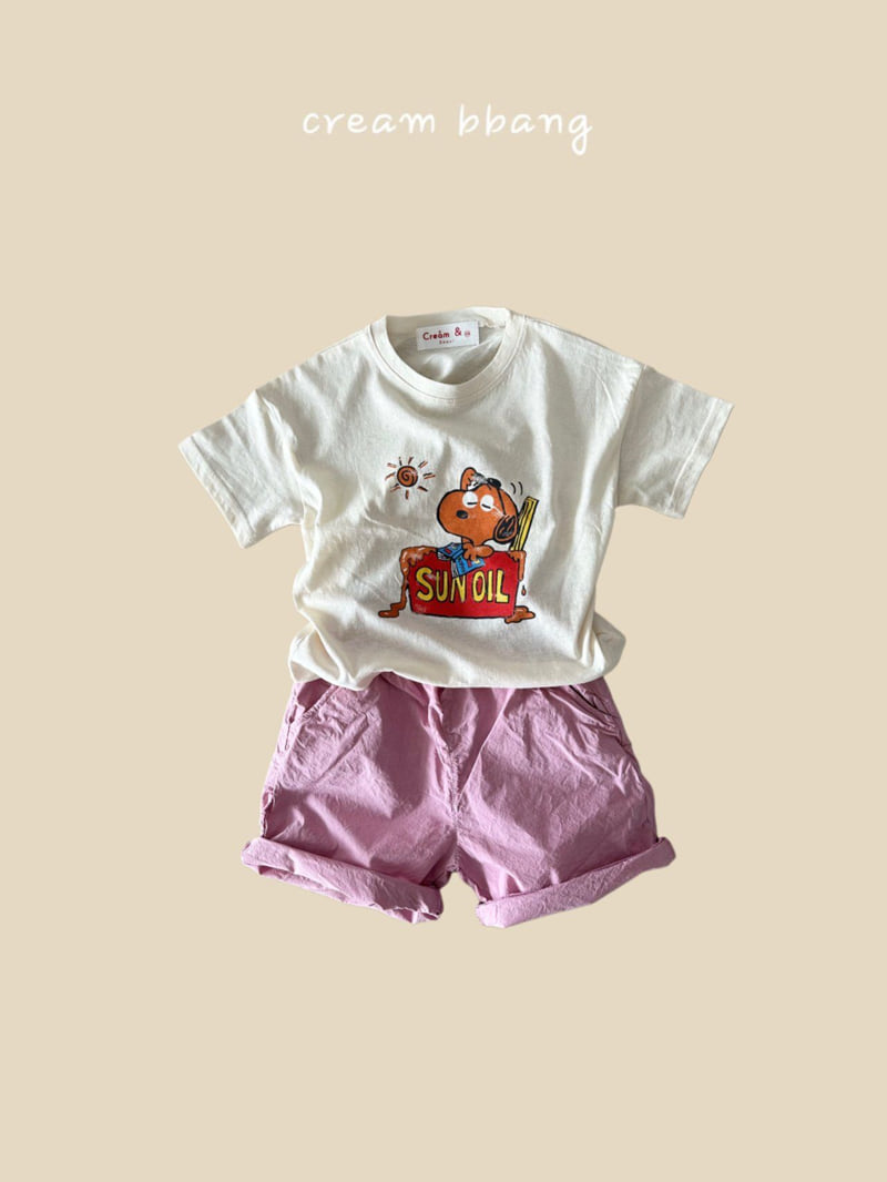 Cream Bbang - Korean Children Fashion - #kidsstore - Sun Oil Single Tee - 7
