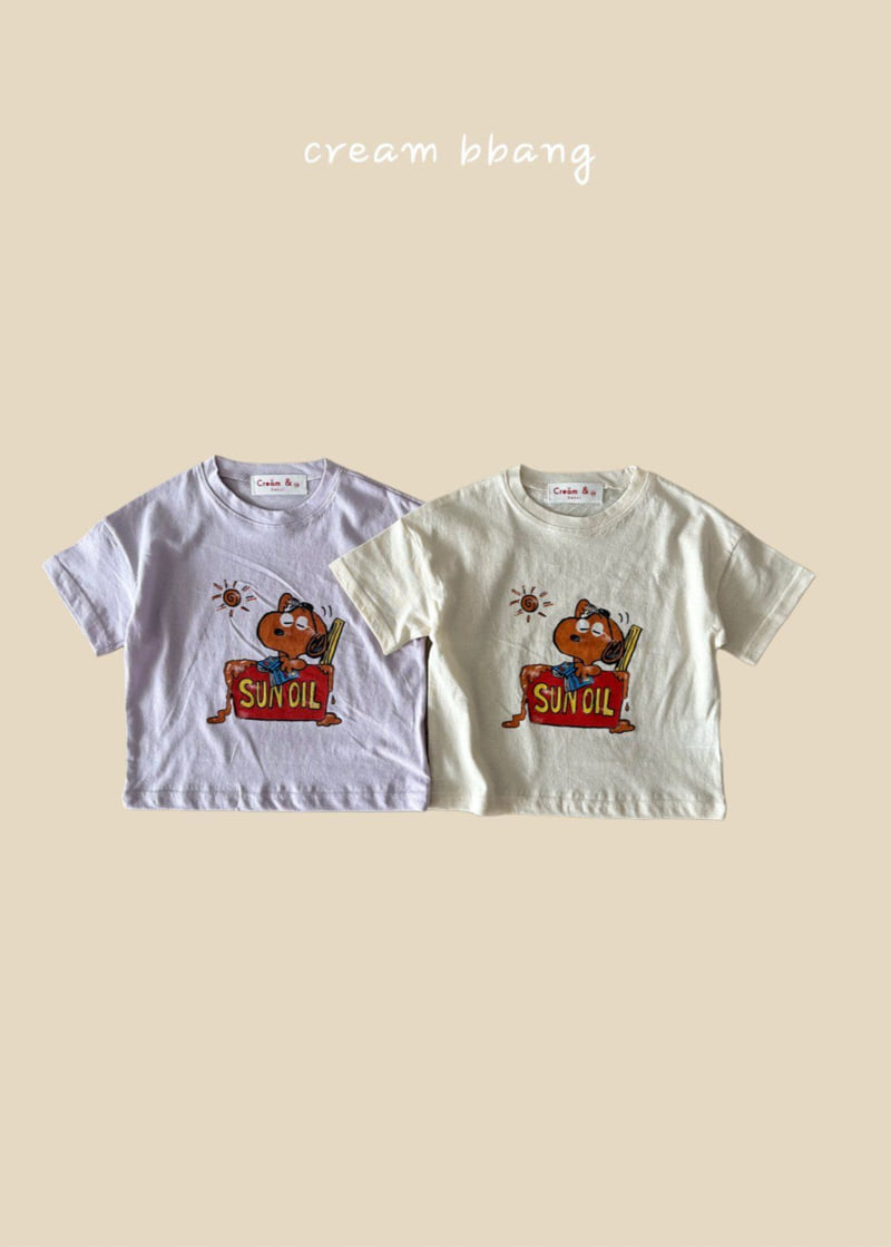 Cream Bbang - Korean Children Fashion - #magicofchildhood - Sun Oil Single Tee - 11
