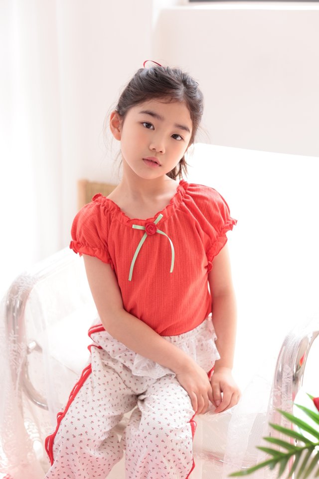 Dalla - Korean Children Fashion - #childofig - Shoulder Rose Tee