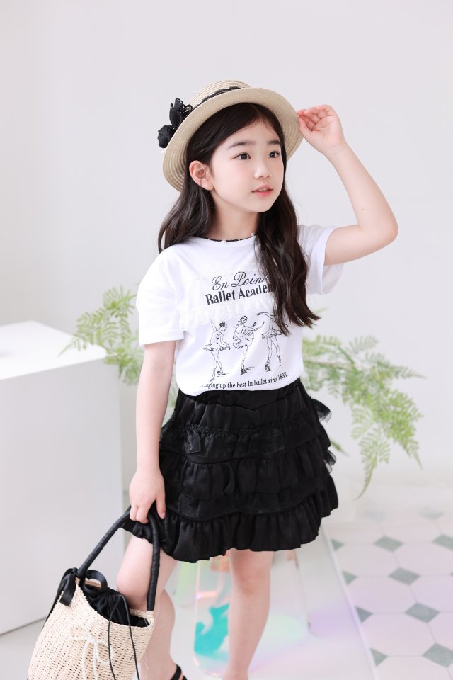 Dalla - Korean Children Fashion - #childrensboutique - Ballerina Tee