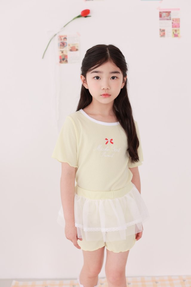Dalla - Korean Children Fashion - #fashionkids - Candy Ribbed Set