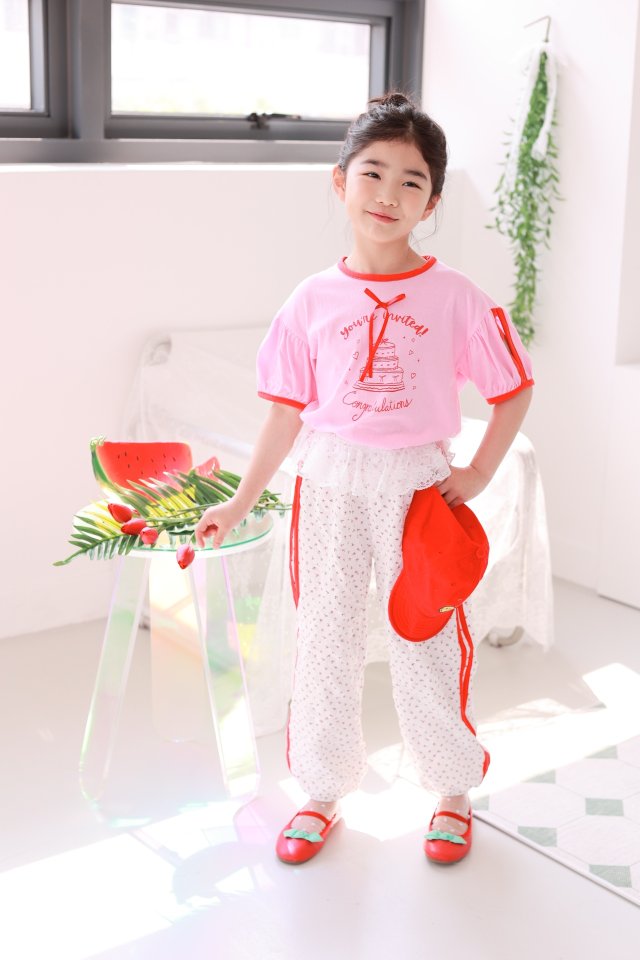 Dalla - Korean Children Fashion - #kidsshorts - Party Cake Tee - 3