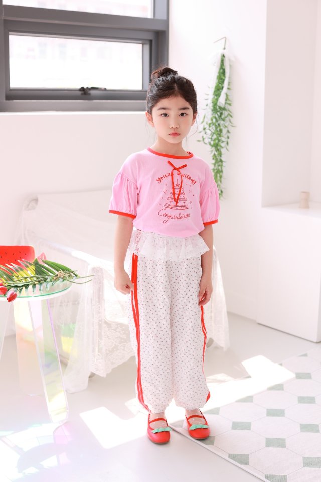 Dalla - Korean Children Fashion - #kidsshorts - Party Cake Tee - 4