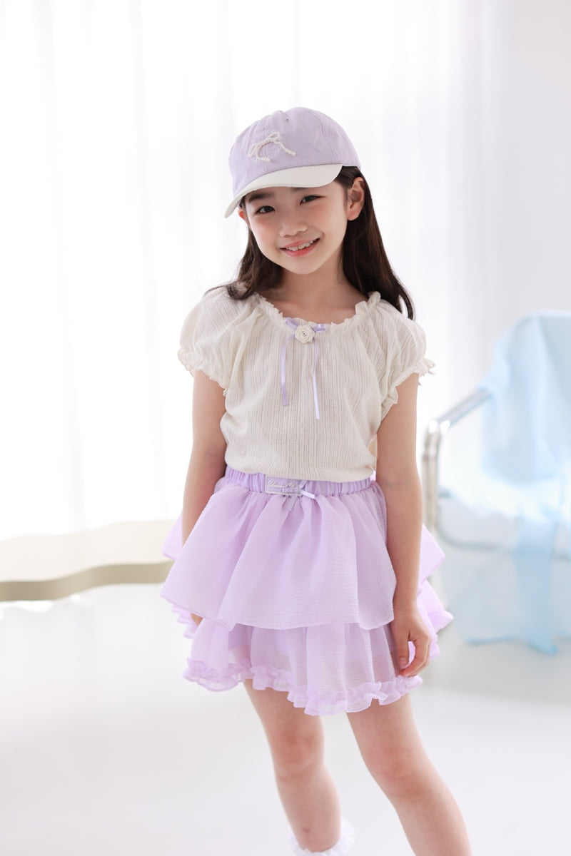 Dalla - Korean Children Fashion - #littlefashionista - Shoulder Rose Tee - 10