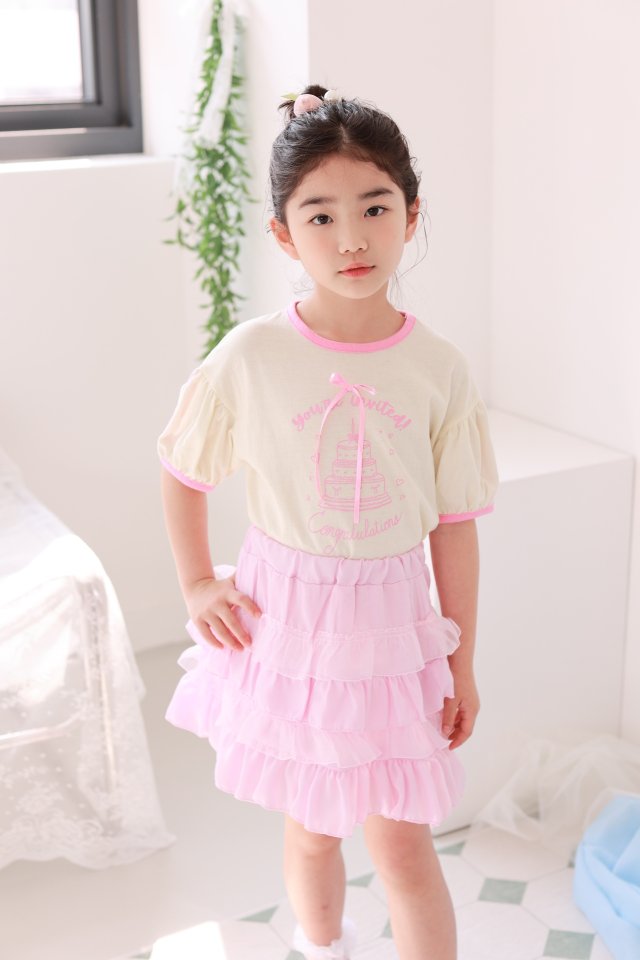 Dalla - Korean Children Fashion - #magicofchildhood - Party Cake Tee - 8