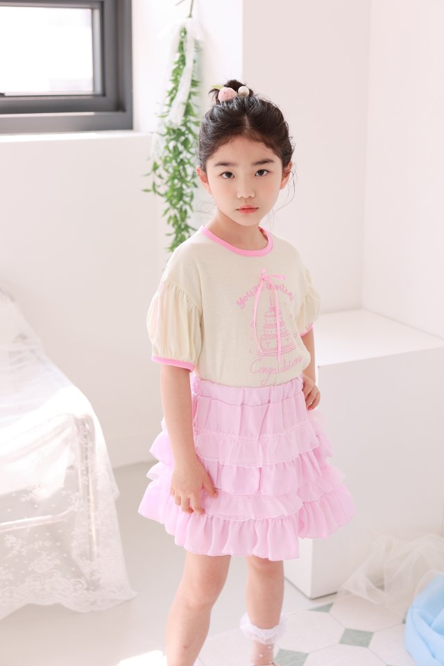 Dalla - Korean Children Fashion - #minifashionista - Party Cake Tee - 9