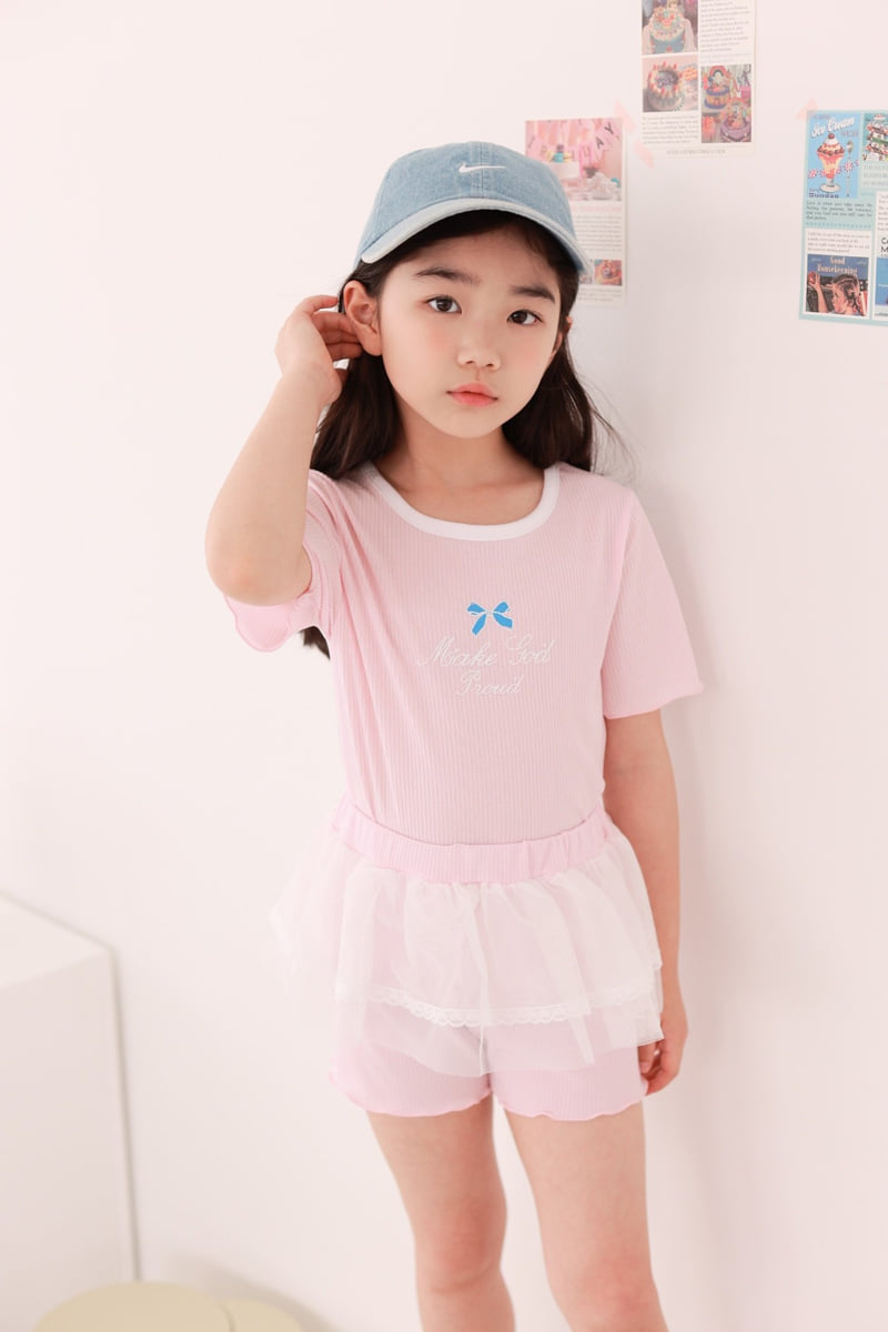 Dalla - Korean Children Fashion - #minifashionista - Candy Ribbed Set - 8