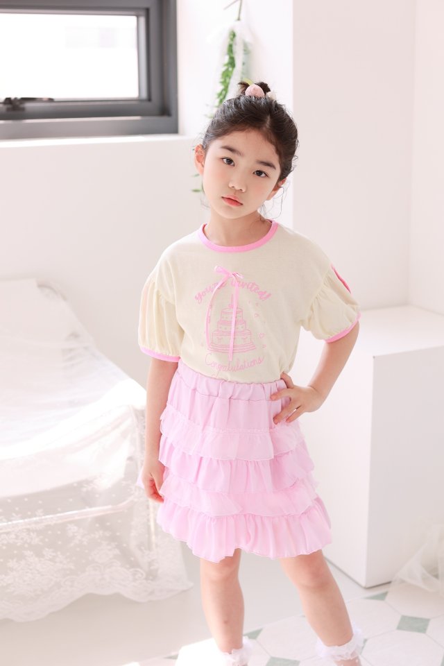 Dalla - Korean Children Fashion - #prettylittlegirls - Party Cake Tee - 10