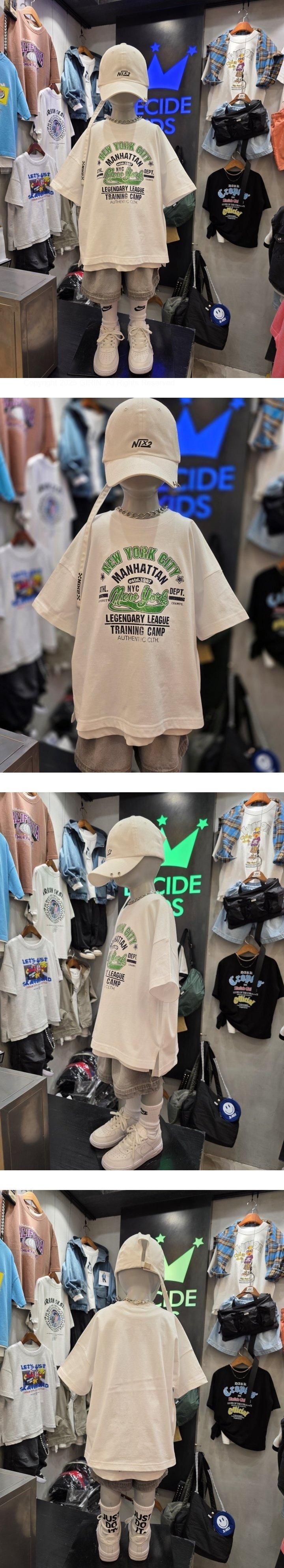 Decide Kids - Korean Children Fashion - #littlefashionista - New York Short Sleeve Tee