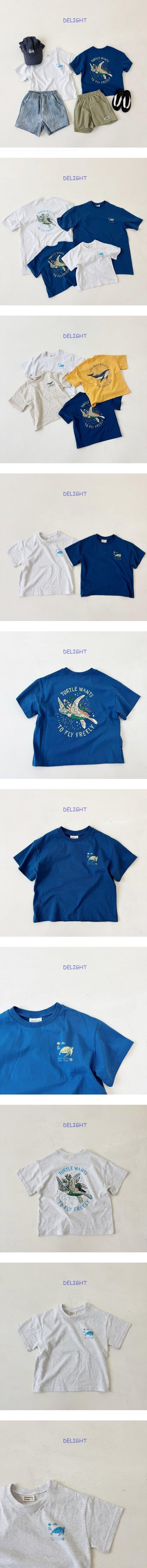 Delight - Korean Women Fashion - #momslook - Fly Turtle Tee (Adult)
