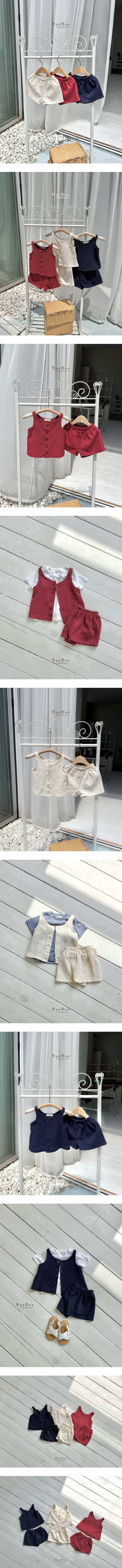 Denden - Korean Baby Fashion - #babyoutfit - Moe Button Pants