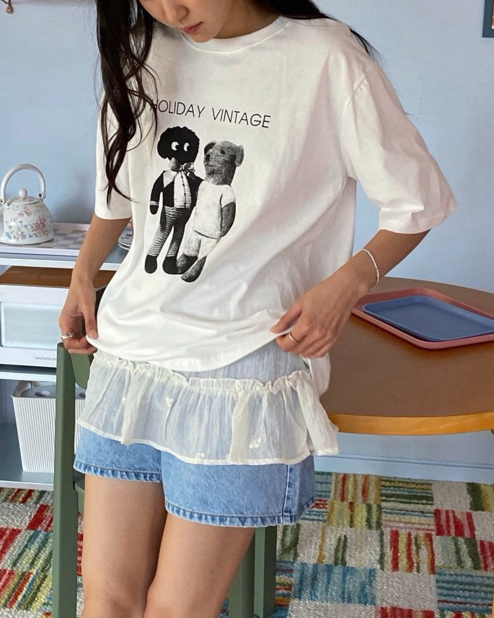 Diana - Korean Women Fashion - #momslook - Holly Tee - 8
