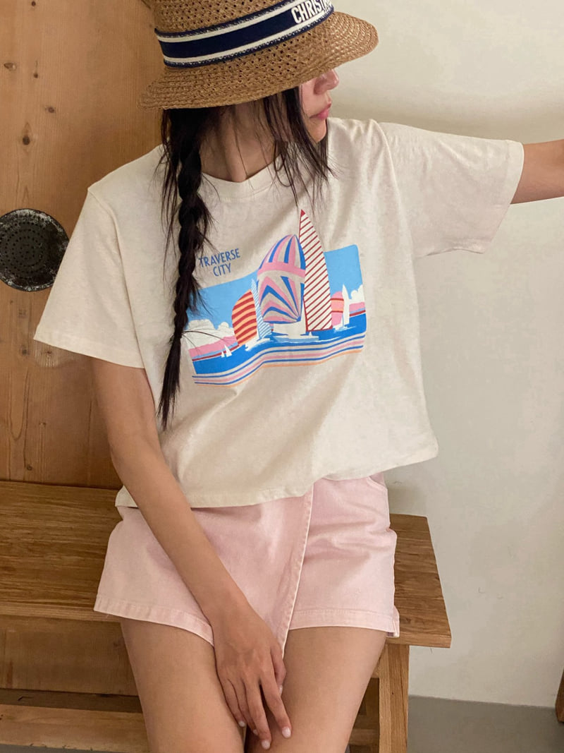 Diana - Korean Women Fashion - #womensfashion - Travel Tee - 4