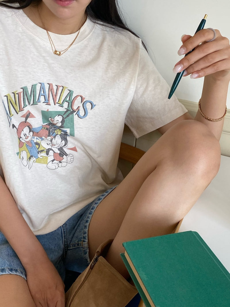 Diana - Korean Women Fashion - #momslook - Annie Axe Tee - 10