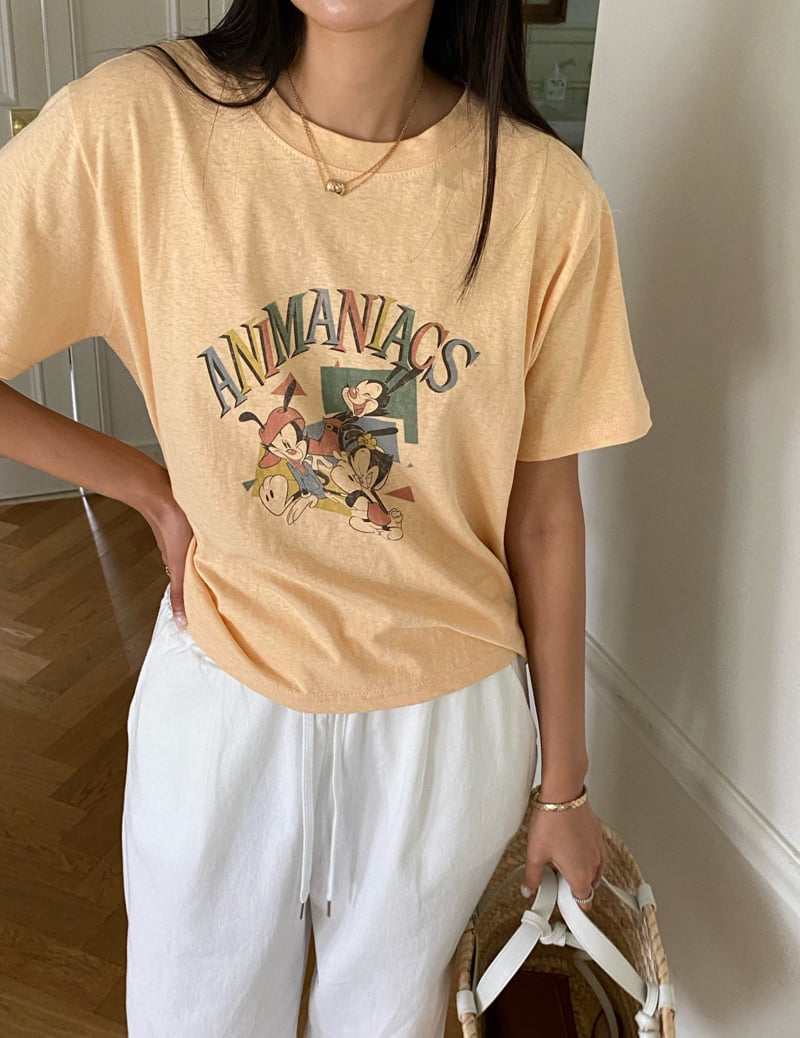 Diana - Korean Women Fashion - #momslook - Annie Axe Tee - 6