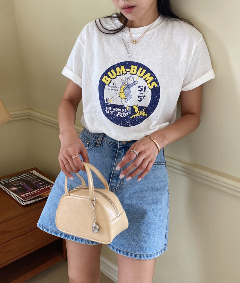 Diana - Korean Women Fashion - #momslook - Bums Tee - 10