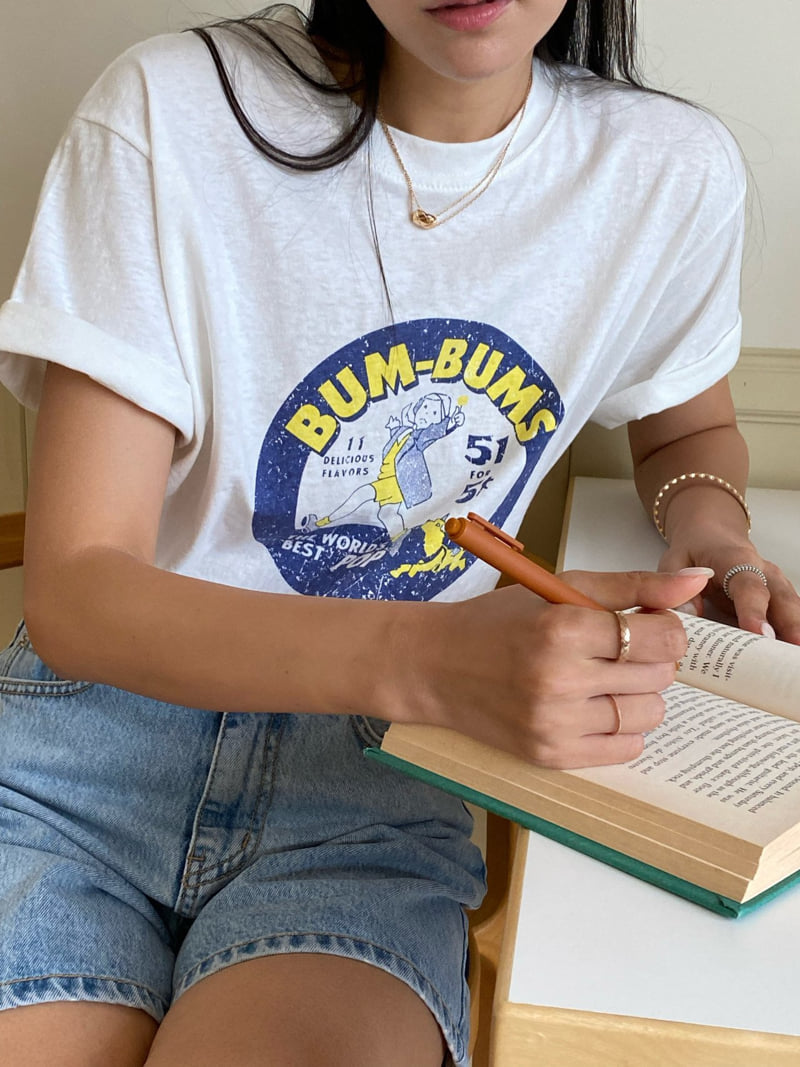 Diana - Korean Women Fashion - #momslook - Bums Tee - 12