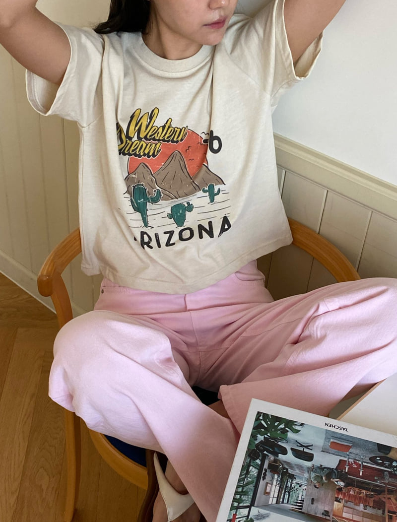 Diana - Korean Women Fashion - #momslook - Western Tee - 12