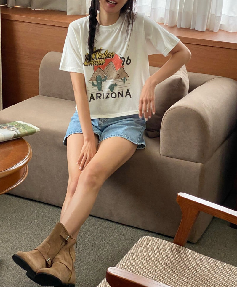 Diana - Korean Women Fashion - #momslook - Western Tee - 8