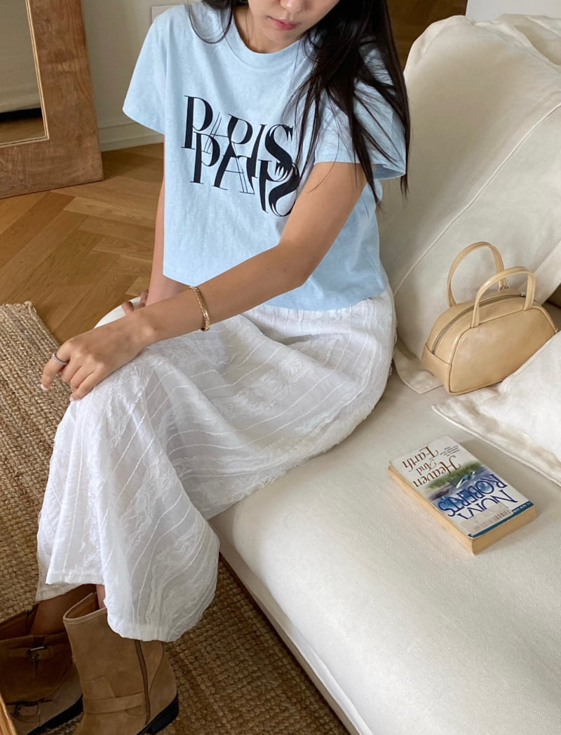 Diana - Korean Women Fashion - #momslook - Pure Paris Tee - 3