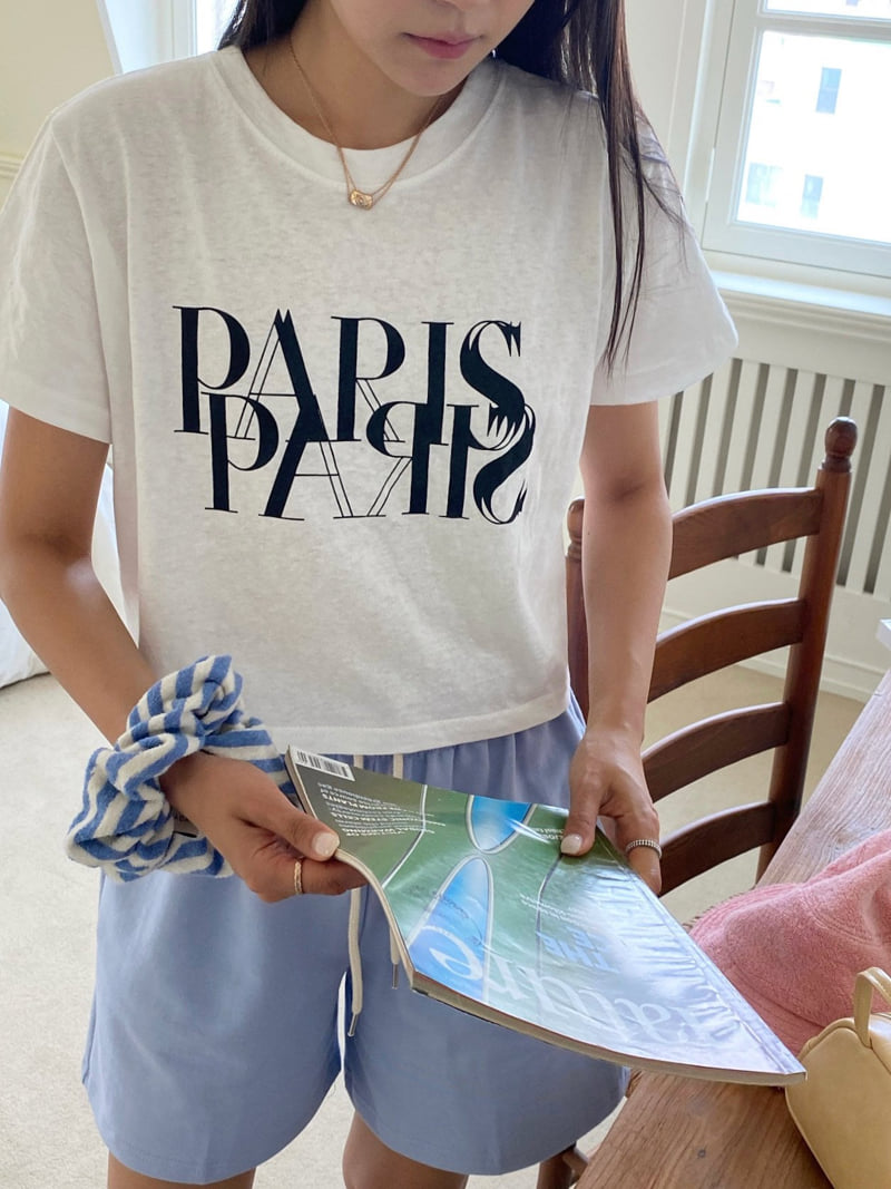 Diana - Korean Women Fashion - #momslook - Pure Paris Tee - 5