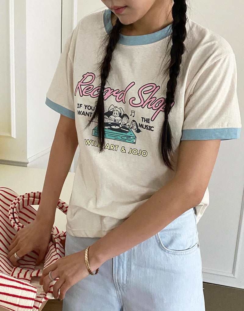 Diana - Korean Women Fashion - #momslook - Record Color Tee - 6