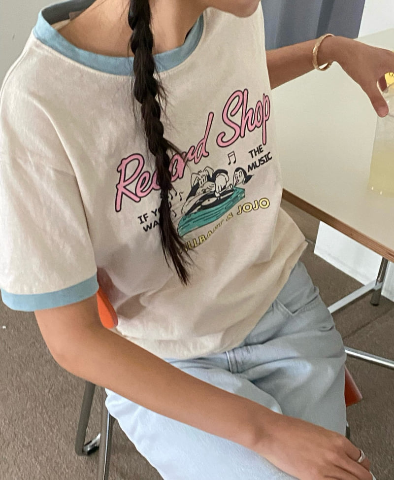 Diana - Korean Women Fashion - #momslook - Record Color Tee - 8