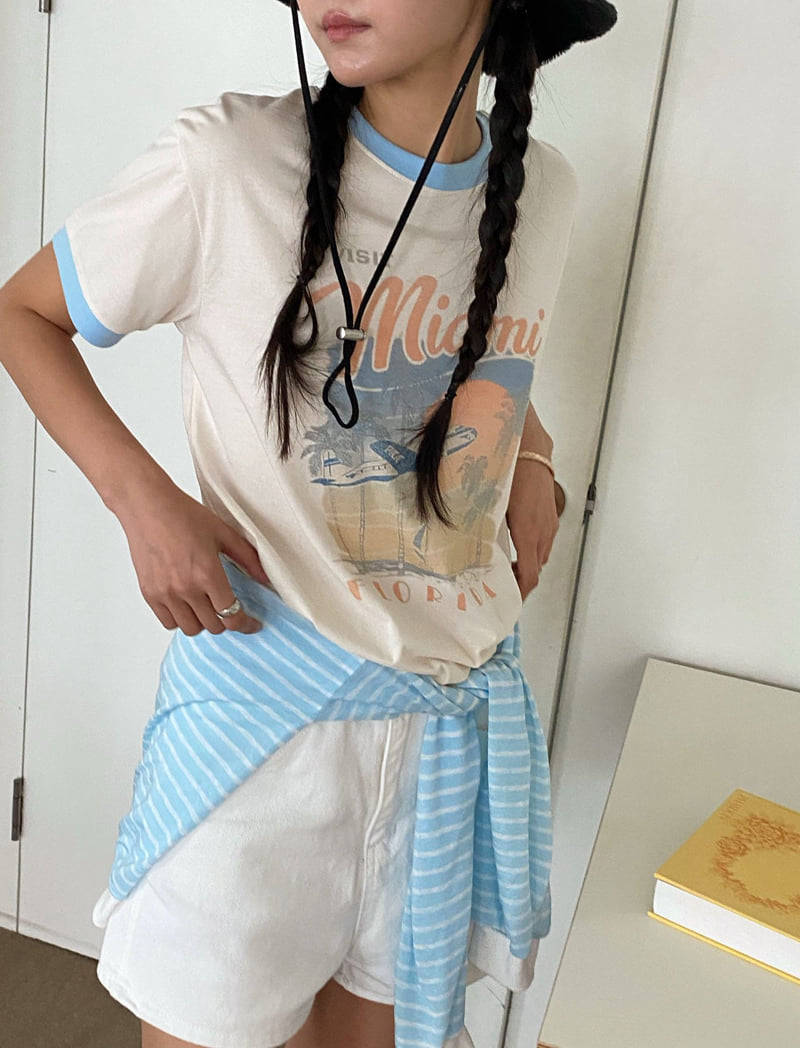 Diana - Korean Women Fashion - #momslook - Visit Tee - 2