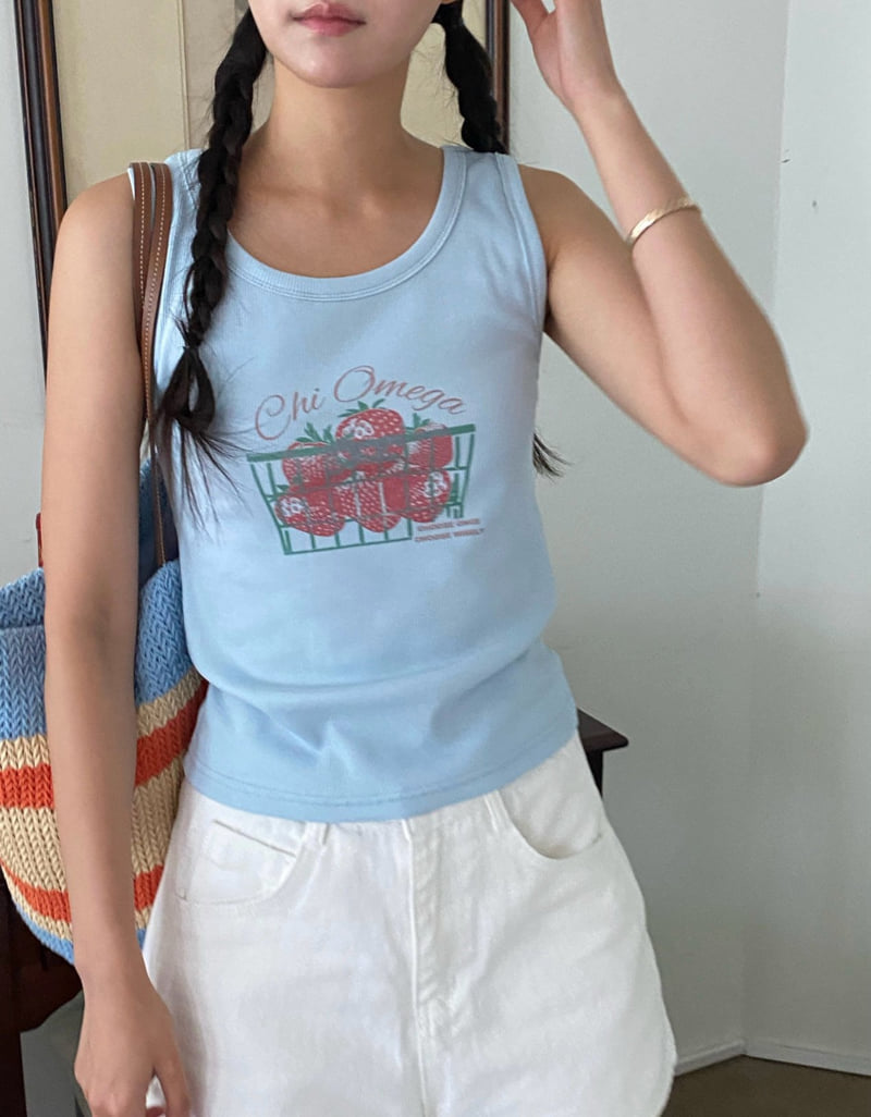 Diana - Korean Women Fashion - #pursuepretty - Berry Sleeveless Tee - 7