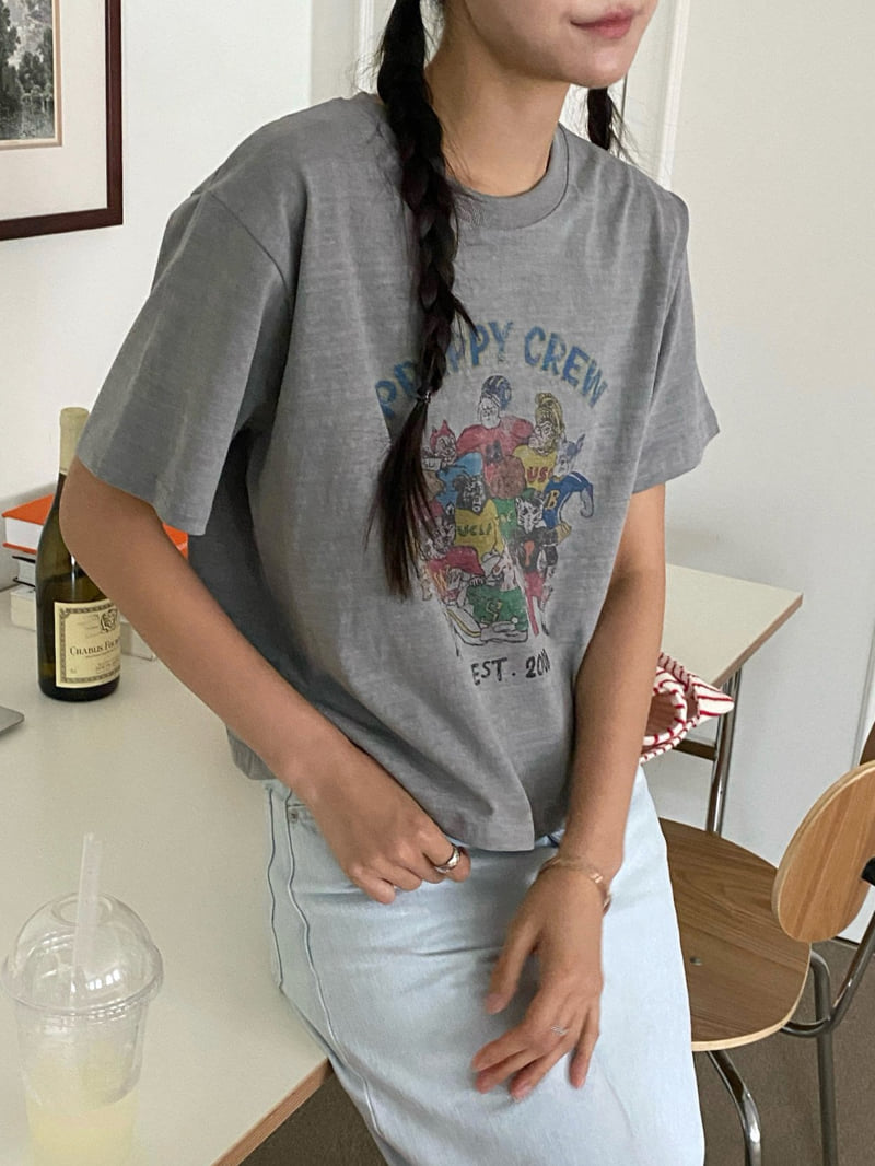 Diana - Korean Women Fashion - #romanticstyle - Crew Tee - 11