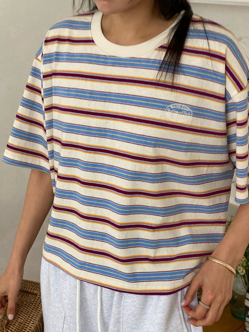 Diana - Korean Women Fashion - #thatsdarling - Sailing Stripe Tee