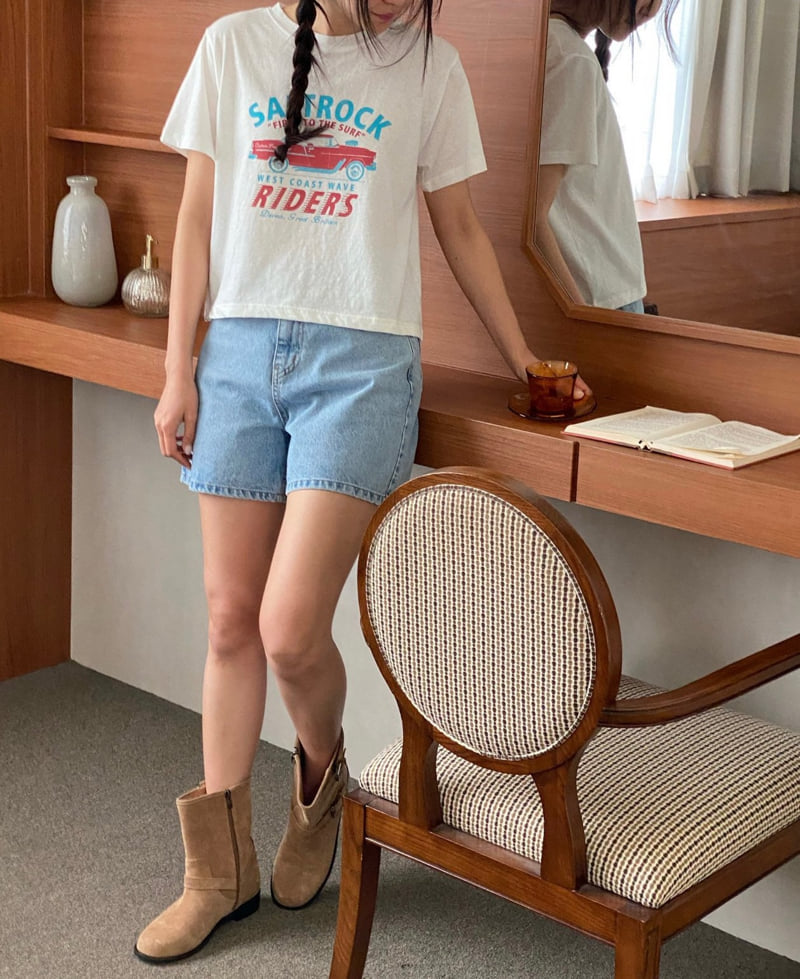 Diana - Korean Women Fashion - #vintageinspired - Rider Tee - 8