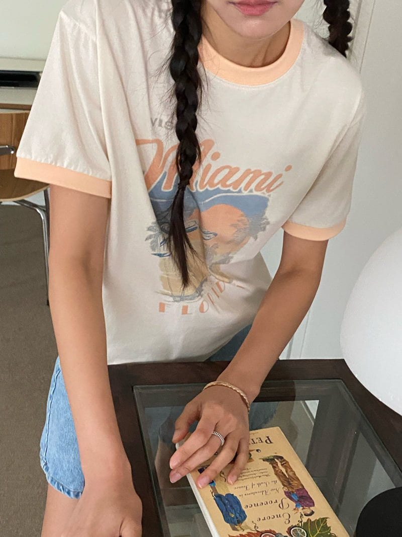 Diana - Korean Women Fashion - #vintagekidsstyle - Visit Tee - 7