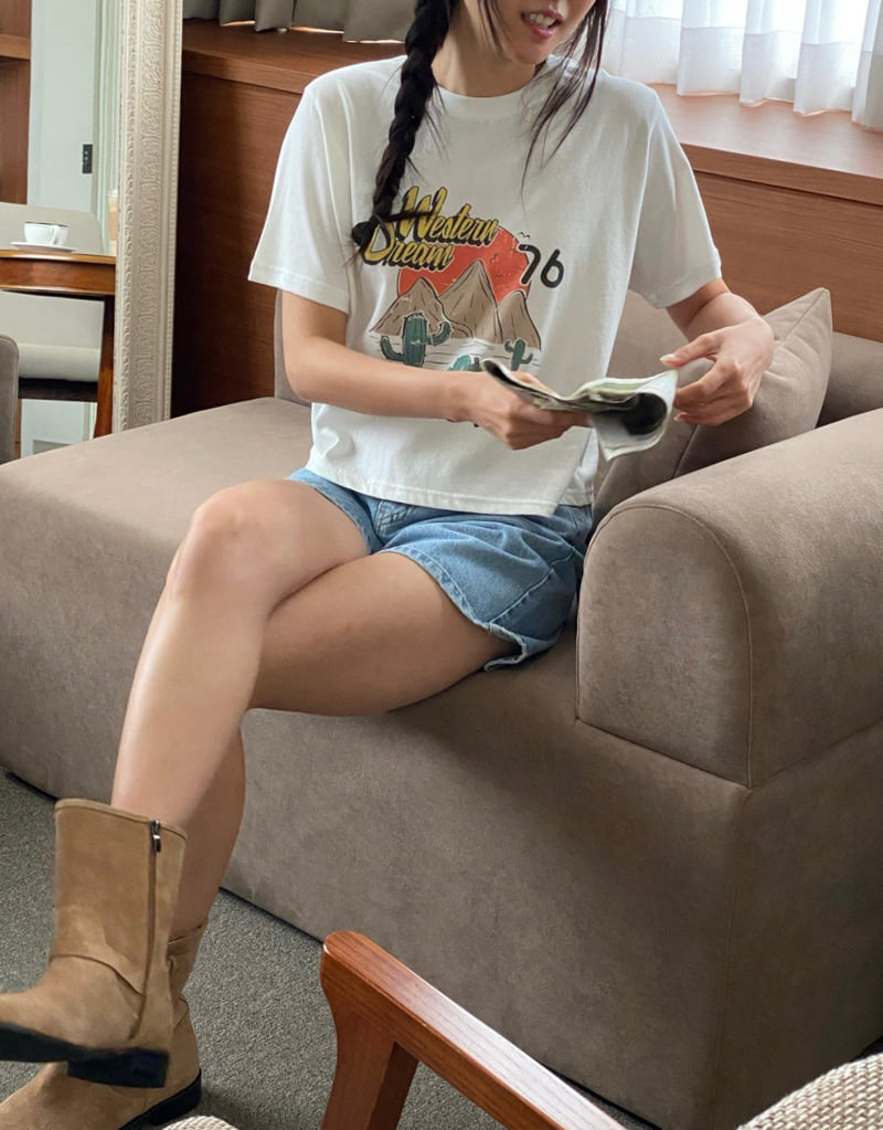 Diana - Korean Women Fashion - #womensfashion - Western Tee - 7