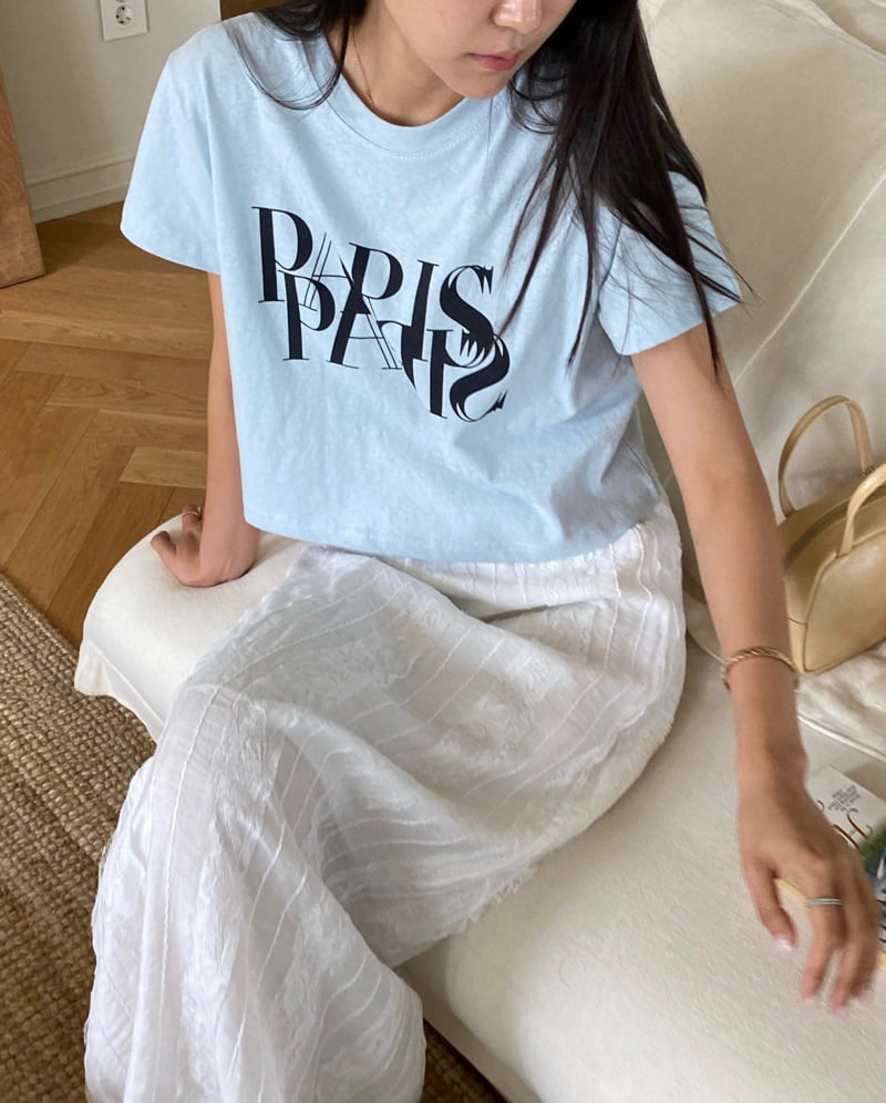 Diana - Korean Women Fashion - #womensfashion - Pure Paris Tee - 2
