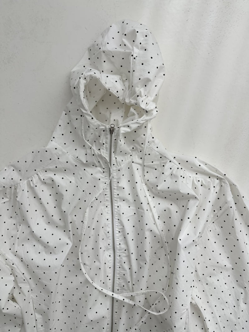Dress U - Korean Women Fashion - #momslook - Windbreaker Dot Jacket - 6