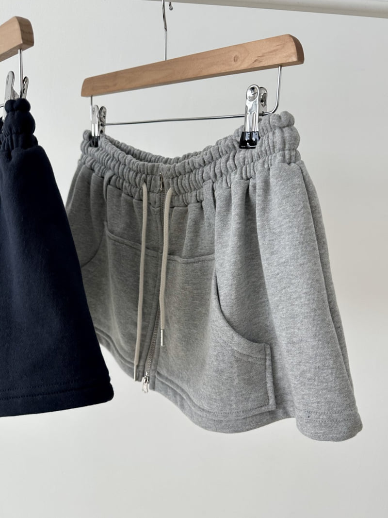 Dress U - Korean Women Fashion - #momslook - Zipper Sweat Wrap Skirt