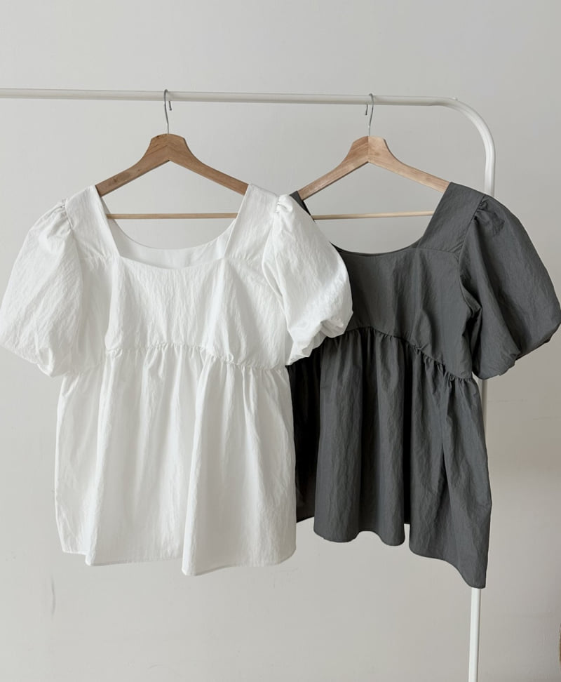 Dress U - Korean Women Fashion - #momslook - Crisp Puff Blouse