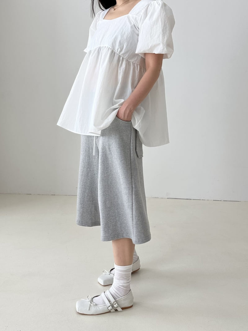 Dress U - Korean Women Fashion - #momslook - Crisp Puff Blouse - 5