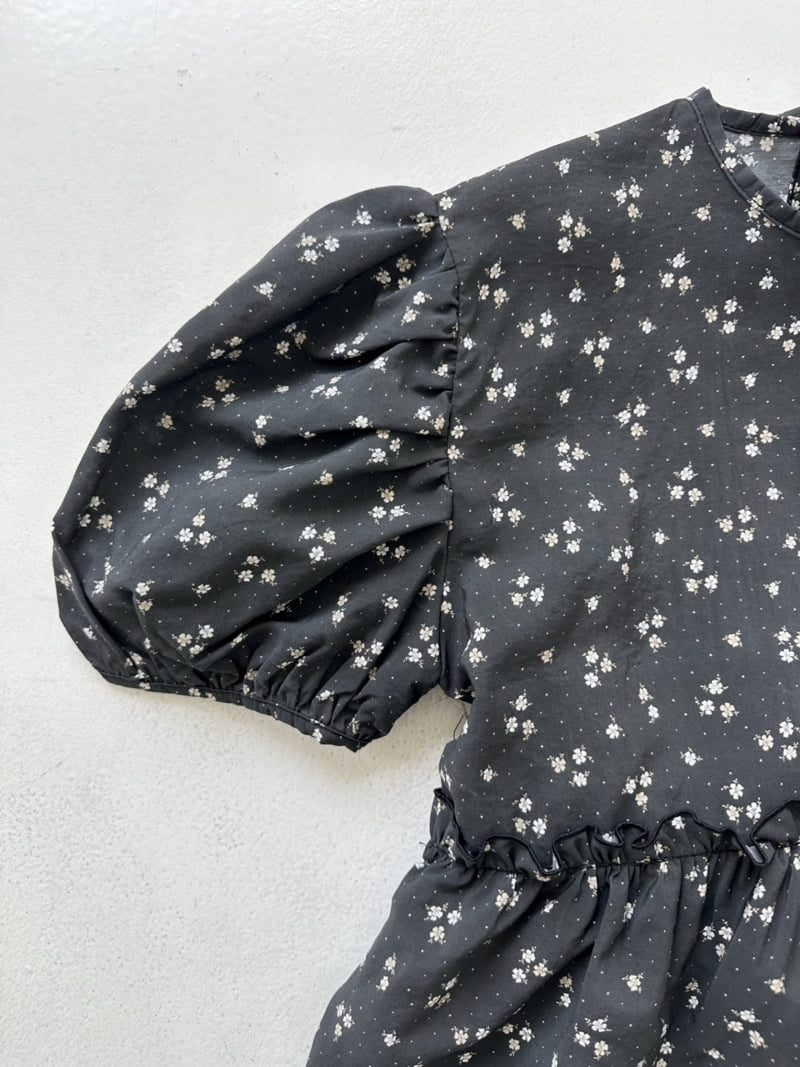 Dress U - Korean Women Fashion - #momslook - Floral Shirring Blouse - 10