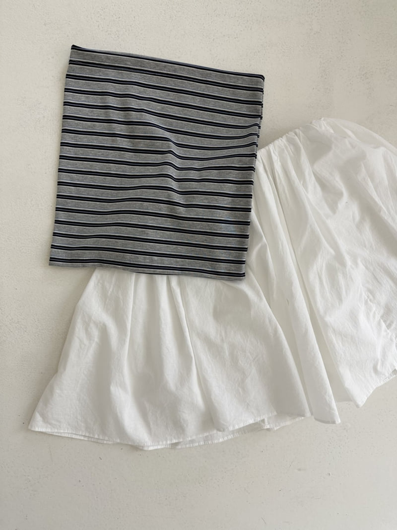 Dress U - Korean Women Fashion - #momslook - Striped Crop Top - 10